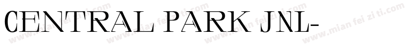 Central Park JNL字体转换